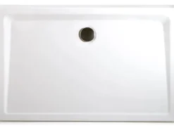 Schulte Duschwannen-Set Extraflach Rechteck 90 cm x 80 cm Alpinweiß