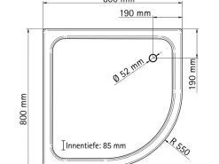 Schulte ExpressPlus Runddusche AlexaStyle2.0 inkl. Duschwanne 90x90cm