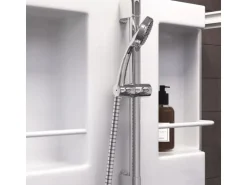 Schulte Komplettduschkabine Juist mit Schiebetür Weiß 80 x 80 x 190 cm