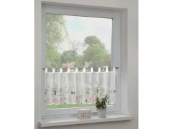 Sehlbach Bistrogardine mit Schlaufen Allover Floral 135 cm x 45 cm Multicolor