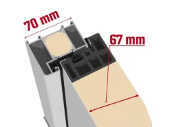 Sicherheits-Haustür ThermoSpace Prime Paris RC2 Anthr.110 x 210 cm Anschlag L