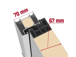 Sicherheits-Haustür ThermoSpace Prime Palermo RC2 Weiß 100 x 210 cm Anschlag L