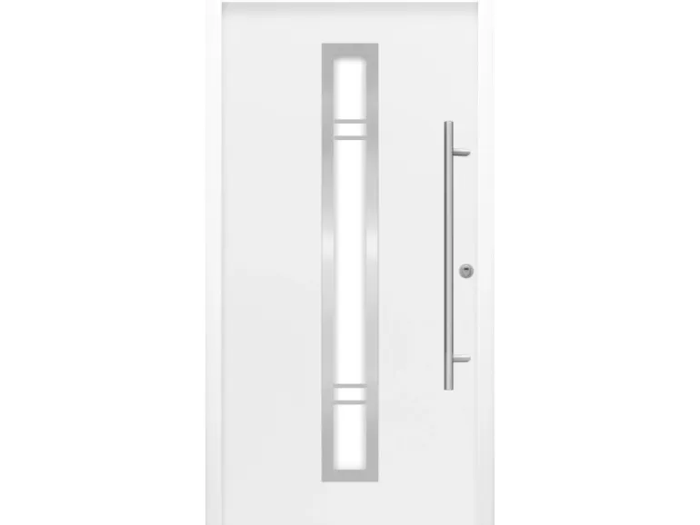 Sicherheits-Haustür ThermoSpace Prime Palermo RC2 Komfort Weiß 100 x 210 cm R