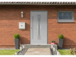 Sicherheits-Haustür ThermoSpace Milano Prime RC2 Komfort Grau 110 x 210 cm L