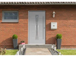 Sicherheits-Haustür ThermoSpace Milano Prime RC2 Komfort Grau 110 x 210 cm R