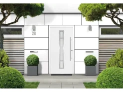 Sicherheits-Haustür ThermoSpace Prime Palermo RC2 Weiß 100 x 210 cm Anschlag R