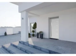 Sicherheits-Haustür ThermoSpace Oslo Prime RC2 Grau 110 x 210 cm Anschlag L