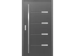 Sicherheits-Haustür ThermoSpace Oslo Prime RC2 Anthrazit 110 x 210 cm Anschlag L
