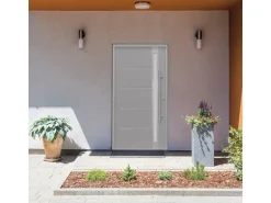 Sicherheits-Haustür ThermoSpace Prime Neapel RC2 Grau 110 x 210 cm Anschlag R