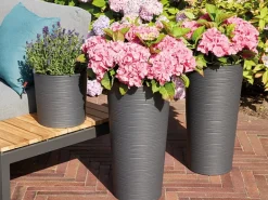 Siena Garden Pflanzgefäß Modern Locon Graphit Ø 30x57,0 cm