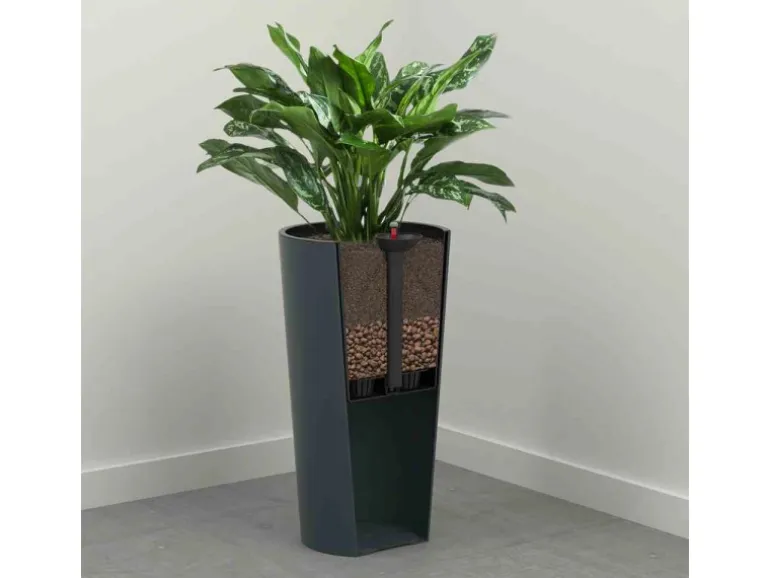 Siena Garden Pflanzgefäß Modern Locon Weiß Ø 30x57,0 cm