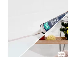 Sista Bad Sanitär Silikon 280 ml Kartusche Hellgrau