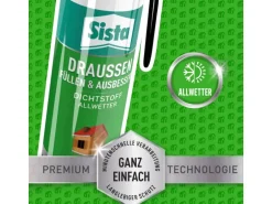 Sista Dichtstofff Draußen Füllen & Ausbessern Spender Transparent 100 ml
