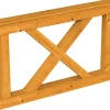 Skan Holz Brüstung Andreaskreuz 150 x 84 cm Fichte Eiche hell