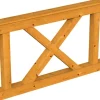 Skan Holz Brüstung Andreaskreuz 150 x 84 cm Fichte Eiche hell