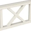 Skan Holz Brüstung Andreaskreuz 150 x 84 cm Fichte Weiß