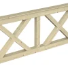 Skan Holz Brüstung Andreaskreuz 210 x 84 cm Fichte Natur