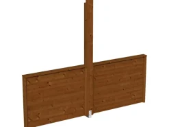 Skan Holz Brüstung für Pavillon Toulouse 270 x 106 cm Nussbaum