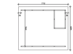 Skan Holz Carport Schwarzwald m. Dachlattung u. Abstellr. A 684 x 772 cm Nuss