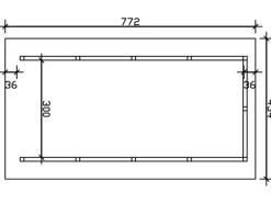 Skan Holz Carport Schwarzwald m. Dachlattung u. Rückwand 424 x 772 cm Natur