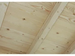 Skan Holz Carport Schwarzwald m. Dachschalung u. Rückwand 424 x 772 cm Grau