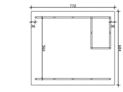 Skan Holz Carport Schwarzwald m. Dachschalung u. Abstellr. A 684 x 772 cm Nuss