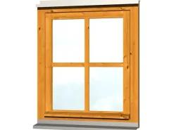 Skan Holz Einzelfenster Rahmenaußenmaß 69,1 x 82,1 cm Eiche hell