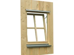 Skan Holz Einzelfenster Rahmenaußenmaß 69,1 x 82,1 cm Natur