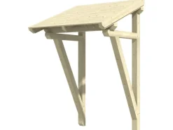 Skan Holz Haustür-Vordach Potsdam 2 Natur 176 cm x 156 cm