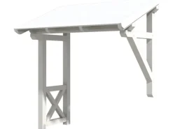 Skan Holz Haustür-Vordach Paderborn 3 Weiß lasiert 242 cm x 156 cm