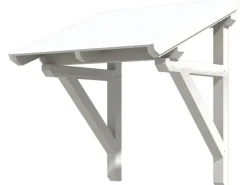 Skan Holz Haustür-Vordach Potsdam 1 Weiß lasiert 176 cm x 156 cm