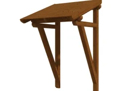 Skan Holz Haustür-Vordach Potsdam 2 Nussbaum lasiert 176 cm x 156 cm