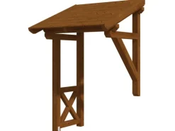 Skan Holz Haustür-Vordach Potsdam 3 Nussbaum lasiert 176 cm x 156 cm