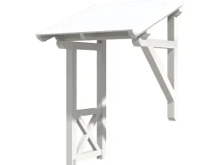 Skan Holz Haustür-Vordach Potsdam 3 Weiß lasiert 176 cm x 156 cm