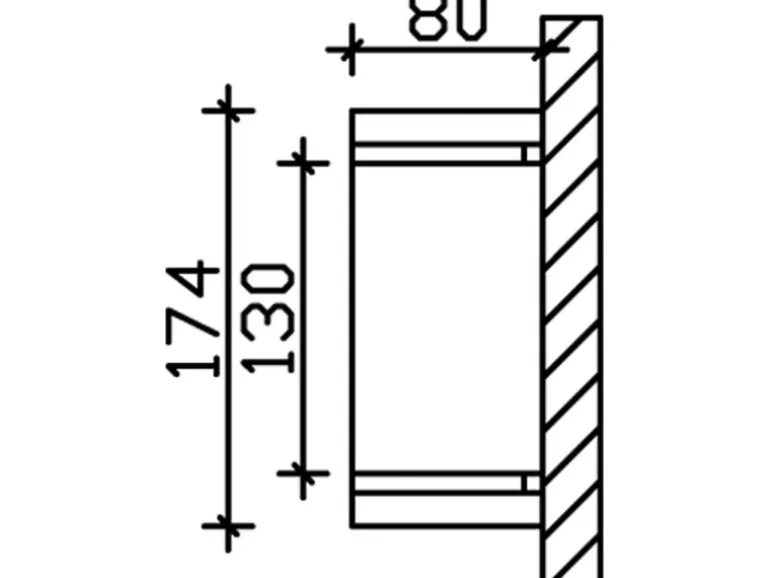 Skan Holz Haustür-Vordach Rostock 1 Eiche hell lasiert 174 cm x 80 cm