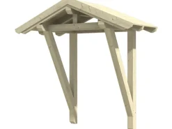 Skan Holz Haustür-Vordach Siegen 2 Natur 247 cm x 116 cm