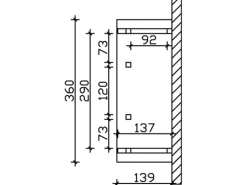 Skan Holz Haustür-Vordach Stralsund 6 Weiß lasiert 360 cm x 139 cm