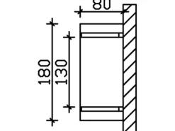 Skan Holz Haustür-Vordach Stettin 1 Weiß lasiert 180 cm x 80 cm