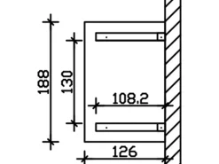 Skan Holz Haustür-Vordach Wesel 2 Eiche hell lasiert 188 cm x 126 cm