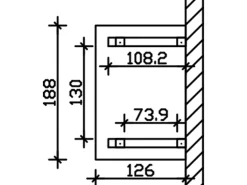 Skan Holz Haustür-Vordach Wesel 4 Weiß lasiert 188 cm x 126 cm