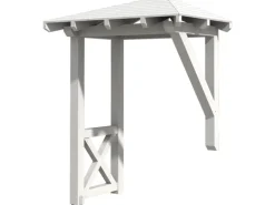 Skan Holz Haustür-Vordach Wesel 3 Weiß lasiert 188 cm x 126 cm