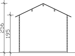 Skan Holz Holz-Gartenhaus Porto 1 Natur 250 cm x 200 cm