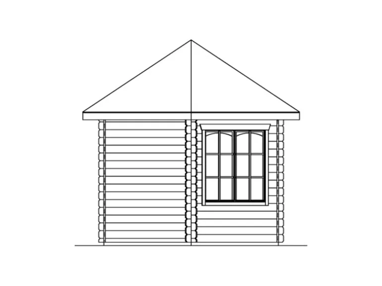 Skan Holz Holz-Gartenhaus BBH Madeira 2 Natur 350 cm x 303 cm