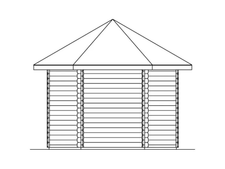 Skan Holz Holz-Gartenhaus BBH Madeira 2 Natur 350 cm x 303 cm