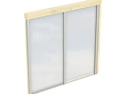 Skan Holz Polycarbonat Seitenwand für Terrassenüberdachung 250/239 cm Tiefe