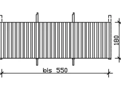 Skan Holz Rückwand Deckelschalung 550 x 180 cm Fichte Nussbaum