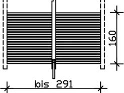Skan Holz Rückwand Rhombus 291 x 160 cm Fichte Eiche hell