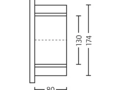 Skan Holz Runddach-Vordach Rostock 174 cm x 80 cm für Einzeltür