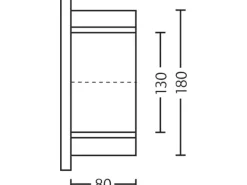 Skan Holz Satteldach-Vordach Stettin 180 cm x 80 cm für Einzeltür