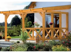 Skan Holz Seitenwand Andreaskreuz (FS) 205 x 210 cm Fichte Natur